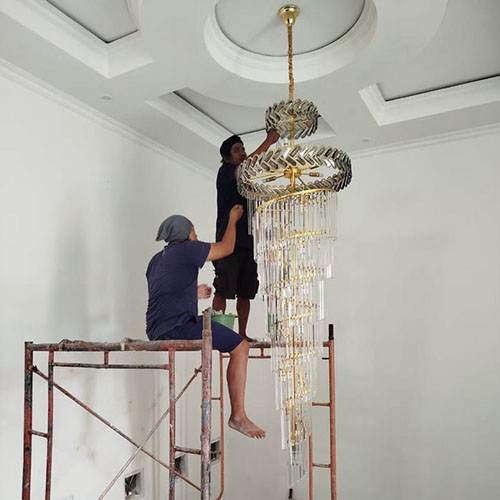 Jasa cuci servis bongkar pasang lampu kristal hias JABODETABEK (33) Jasa cuci servis bongkar pasang lampu kristal hias JABODETABEK (33)